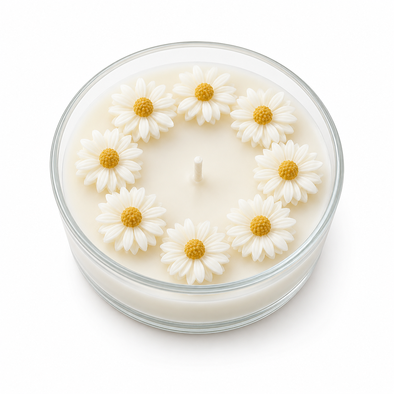 Daisy Wreath Floral Decorative Soy Wax Candle