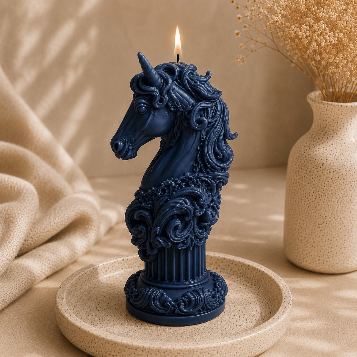 Pegasus Dream Luxury Sculptural Soy Wax Candle - Vyomas Decor