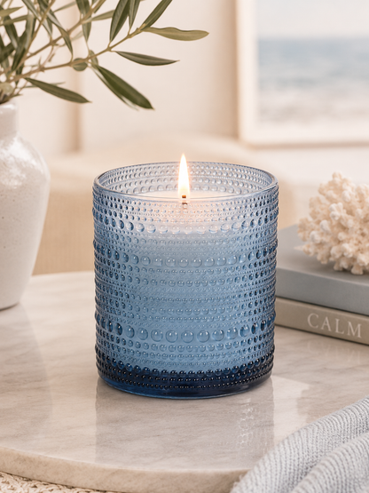 Frosted Azure Luxury Decorative Soy Wax Candle