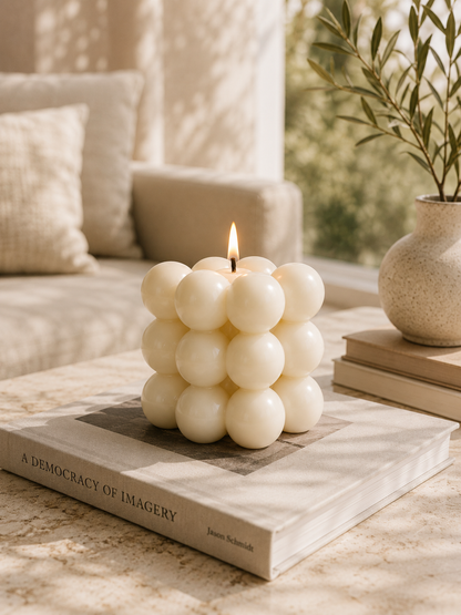 Bubble & Burn Sculptural Soy Wax Decorative Candle