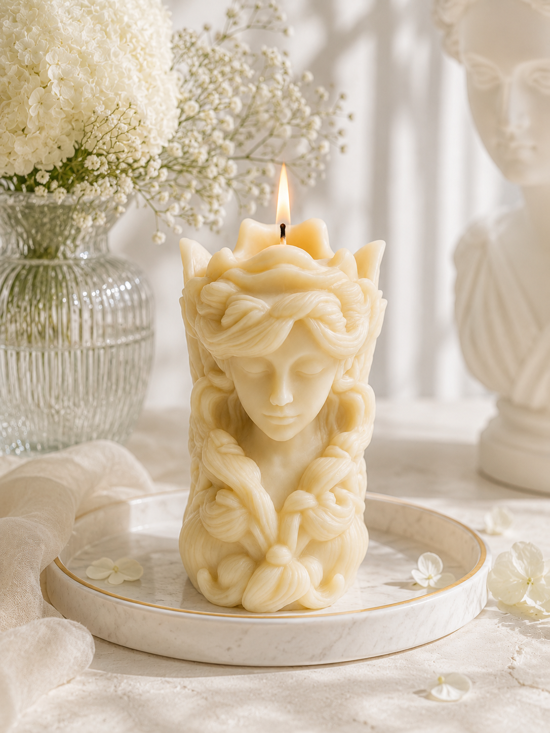 Goddess Aurora Luxury Sculptural Soy Wax Candle