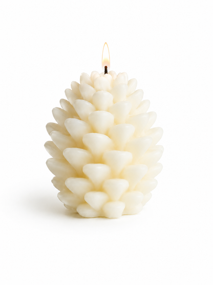 Alpine Glow Pinecone Sculptural Soy Wax Candle