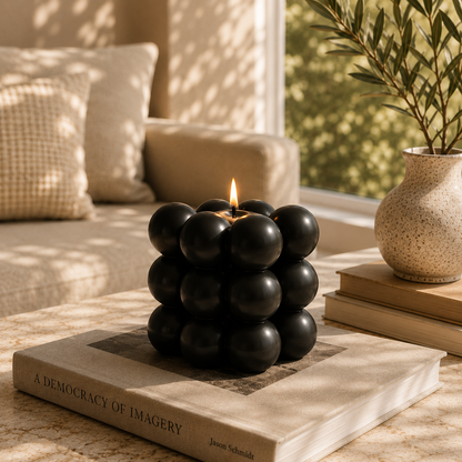 Bubble & Burn Sculptural Soy Wax Decorative Candle