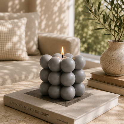 Bubble & Burn Sculptural Soy Wax Decorative Candle