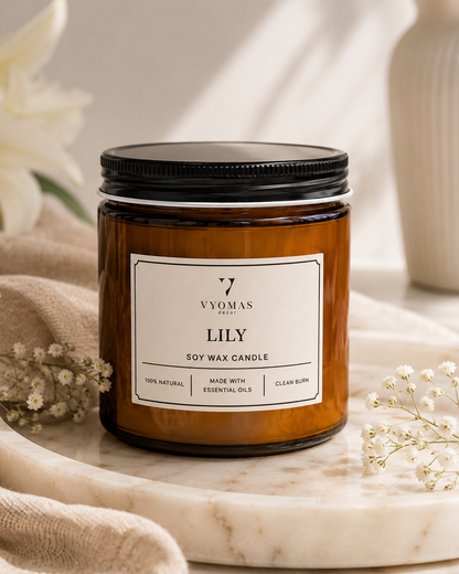 Calm Aromatherapy Soy Wax Candle