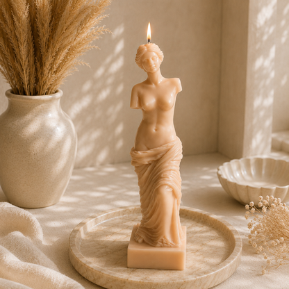 Celestial Venus Goddess Sculptural Soy Wax Candle