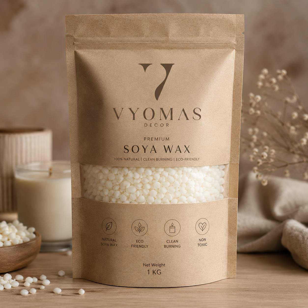 Premium Natural Soy Wax for Candle Making