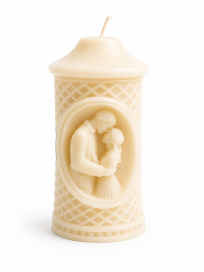 Eternal Embrace Cameo Luxury Sculptural Soy Wax Candle
