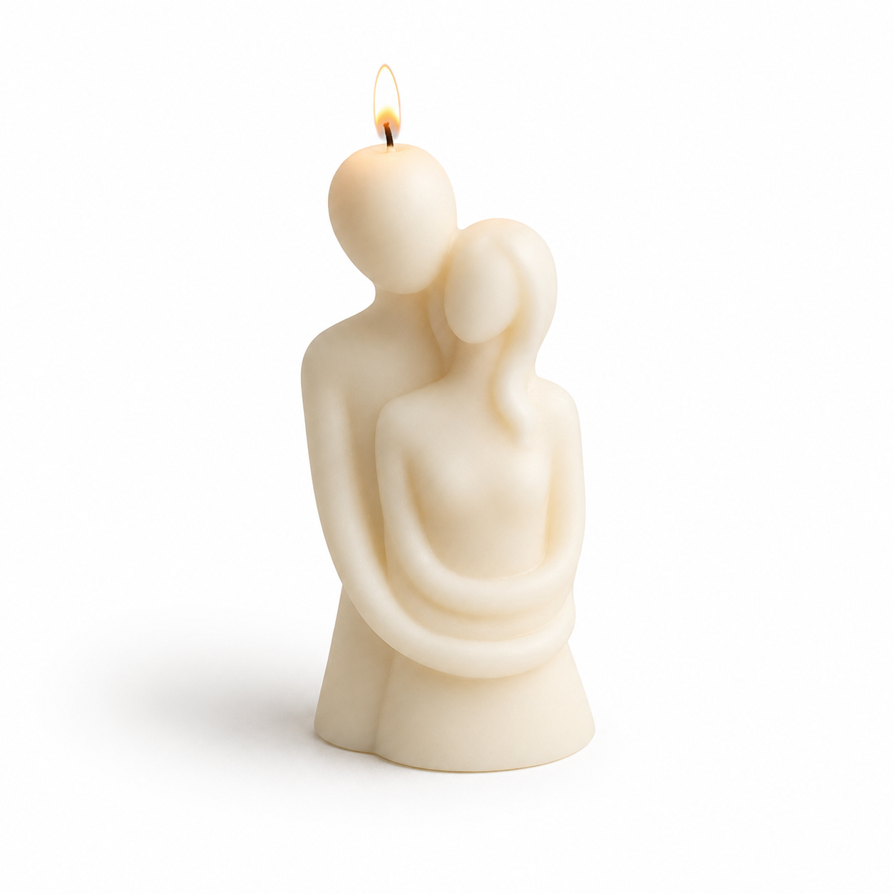 Eternal Flame Couple Romantic Sculptural Soy Wax Candle