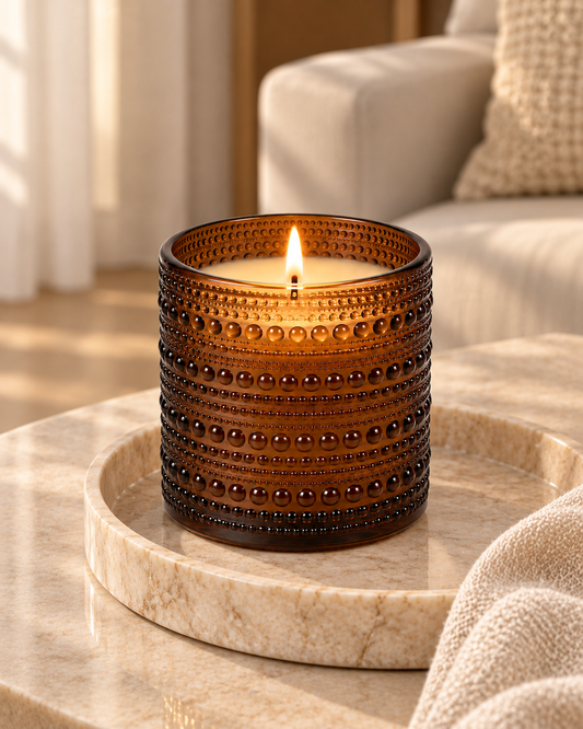 Frosted Azure Luxury Decorative Soy Wax Candle