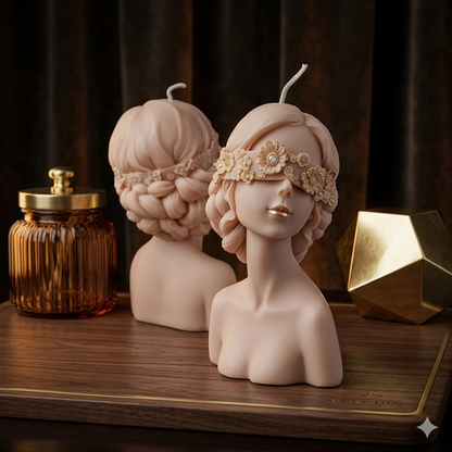 Veiled Lady Luxury Sculptural Soy Wax Candle