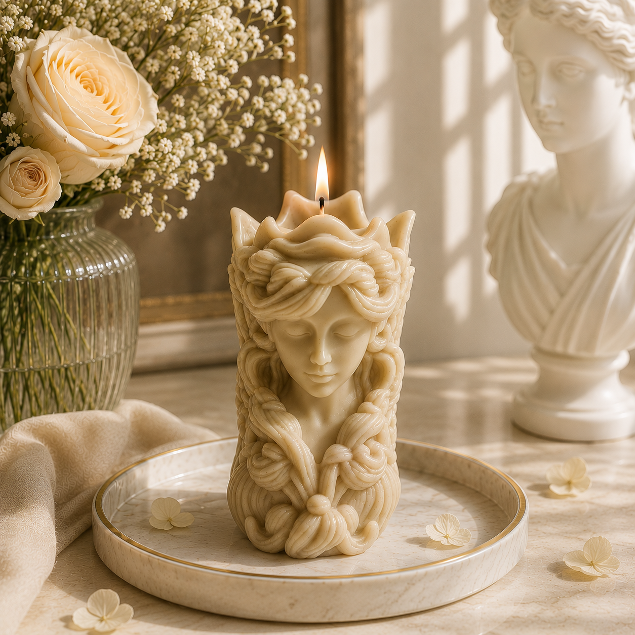 Goddess Aurora Luxury Sculptural Soy Wax Candle