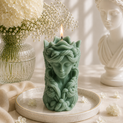 Goddess Aurora Luxury Sculptural Soy Wax Candle