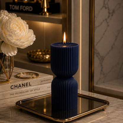 Hourglass Luxe Premium Soy Wax Pillar Candle