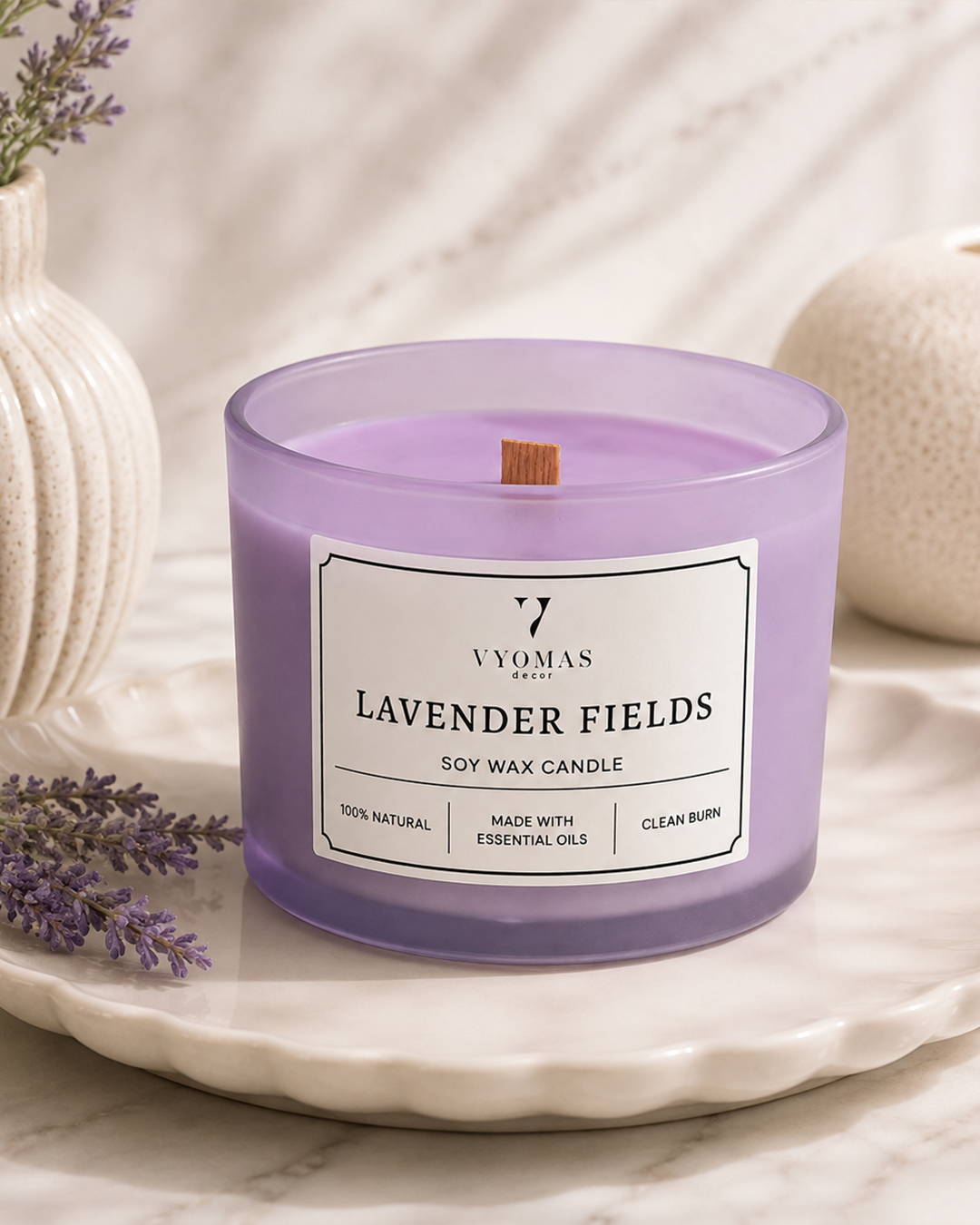 Lavender Fields — Luxury Soy Wax Candle