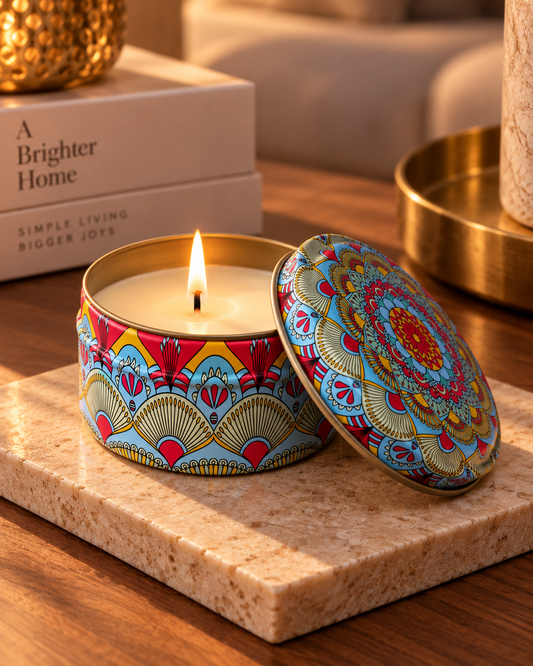 Mandala Glow Decorative Soy Wax Candle
