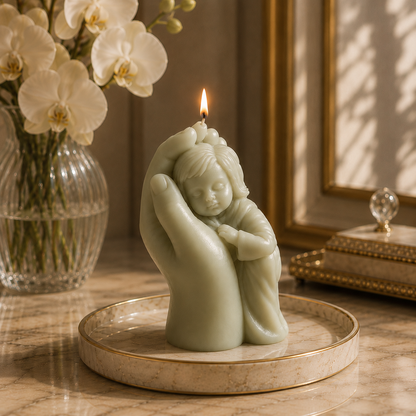 Mother’s Love Sculptural Soy Wax Candle for Home Decor