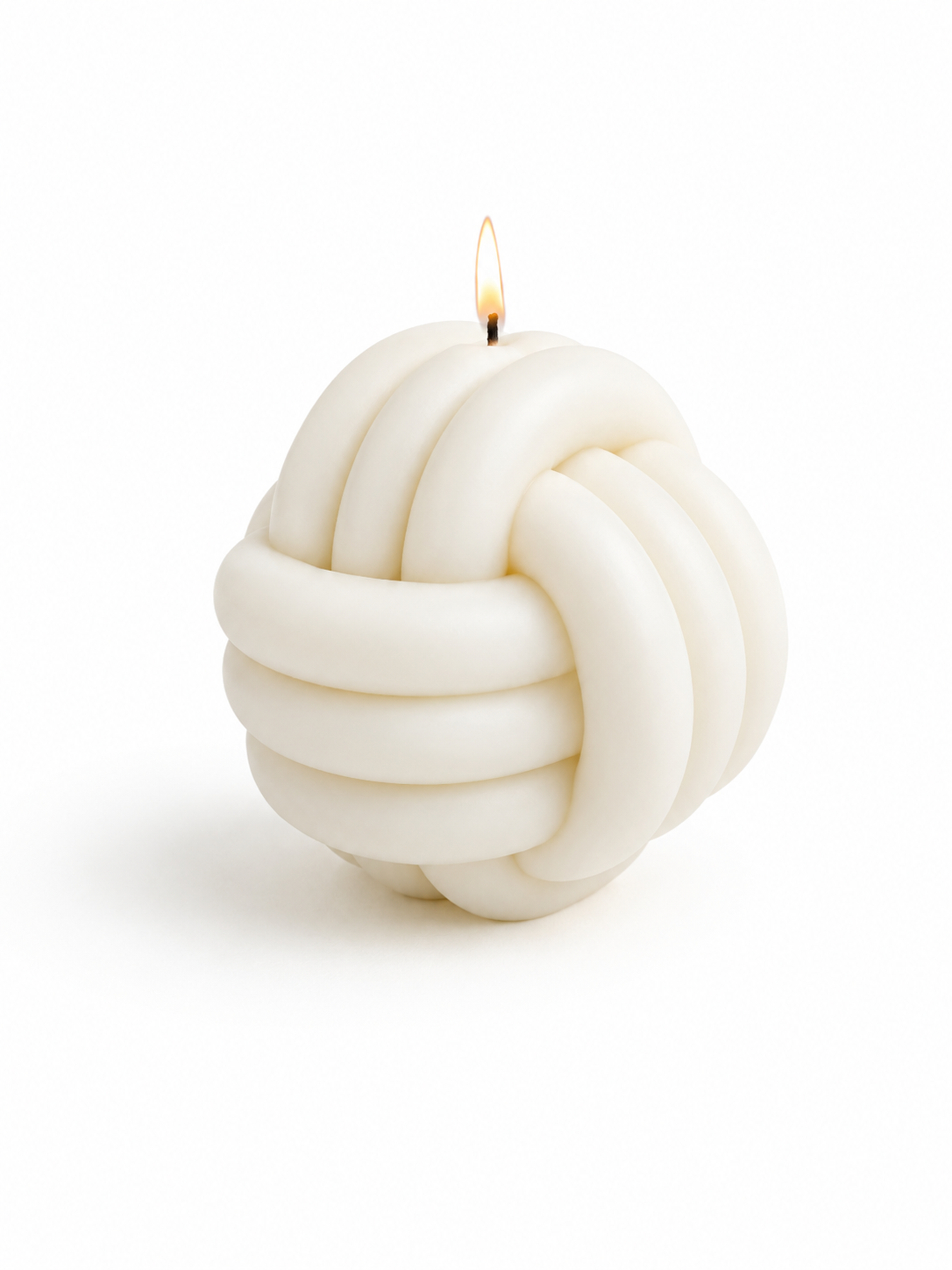 Nautical Knot Sculptural Soy Wax Decorative Candle