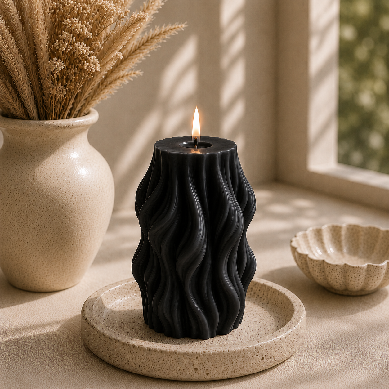 Ocean Swirl Wave Luxury Candle
