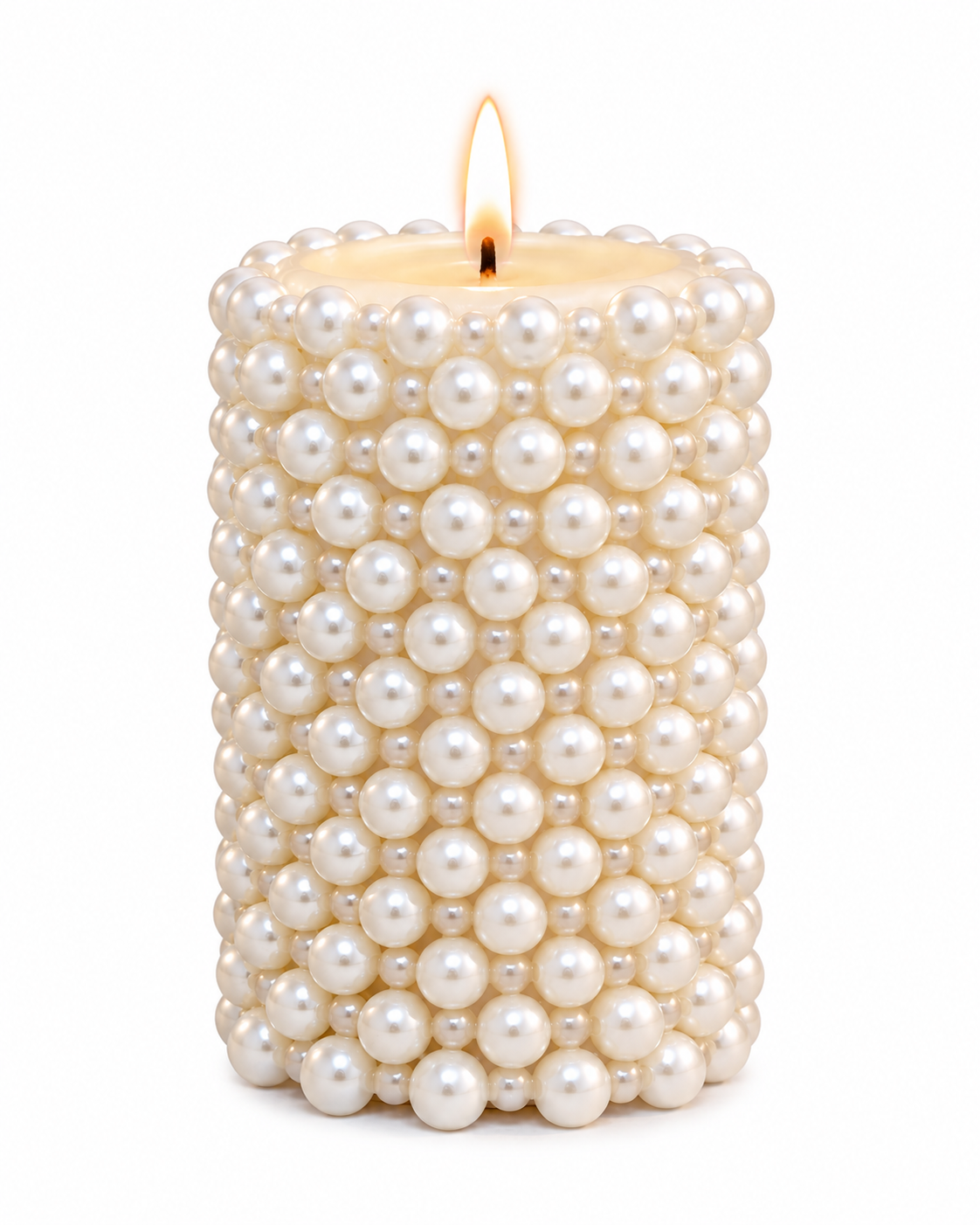 Pearl Luxury Decorative Soy Wax Pillar Candle