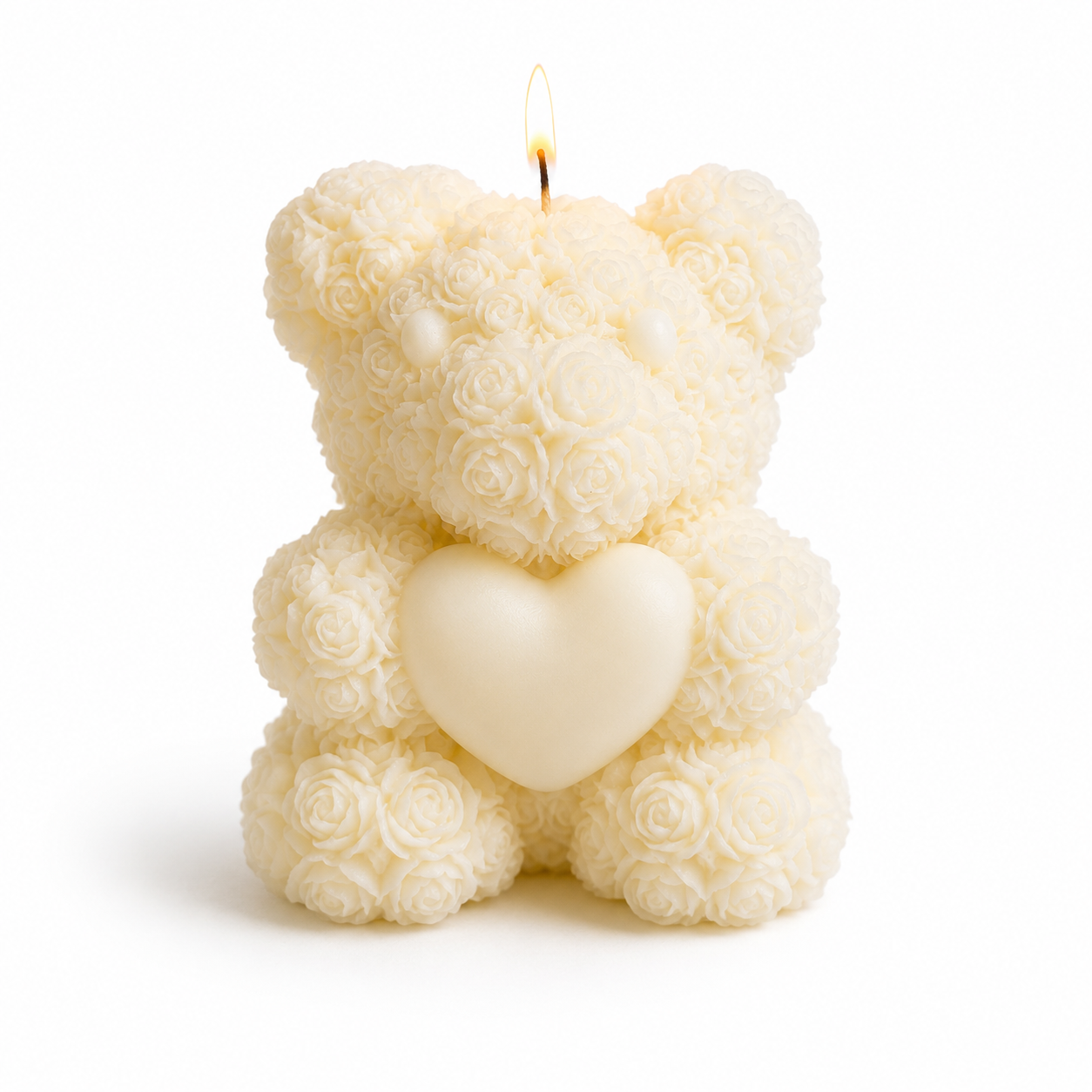 Rose Teddy Romantic Decorative Soy Wax Candle Serene Bloom Candle