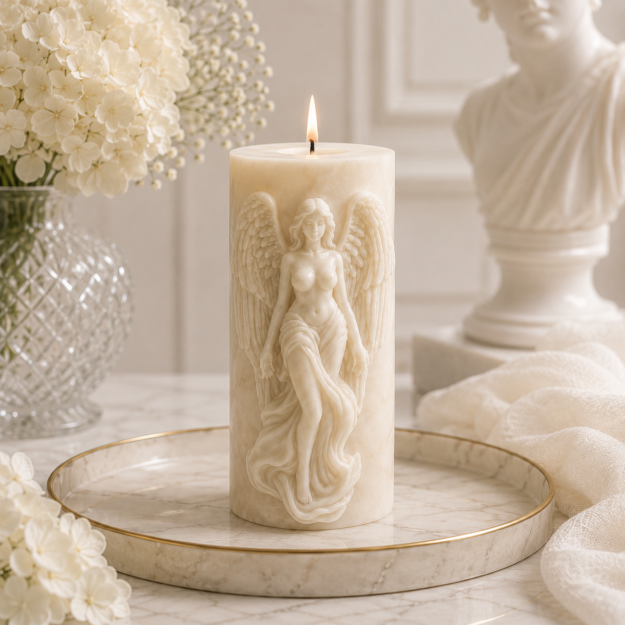 Serene Bloom Floral Luxury Soy Wax Candle