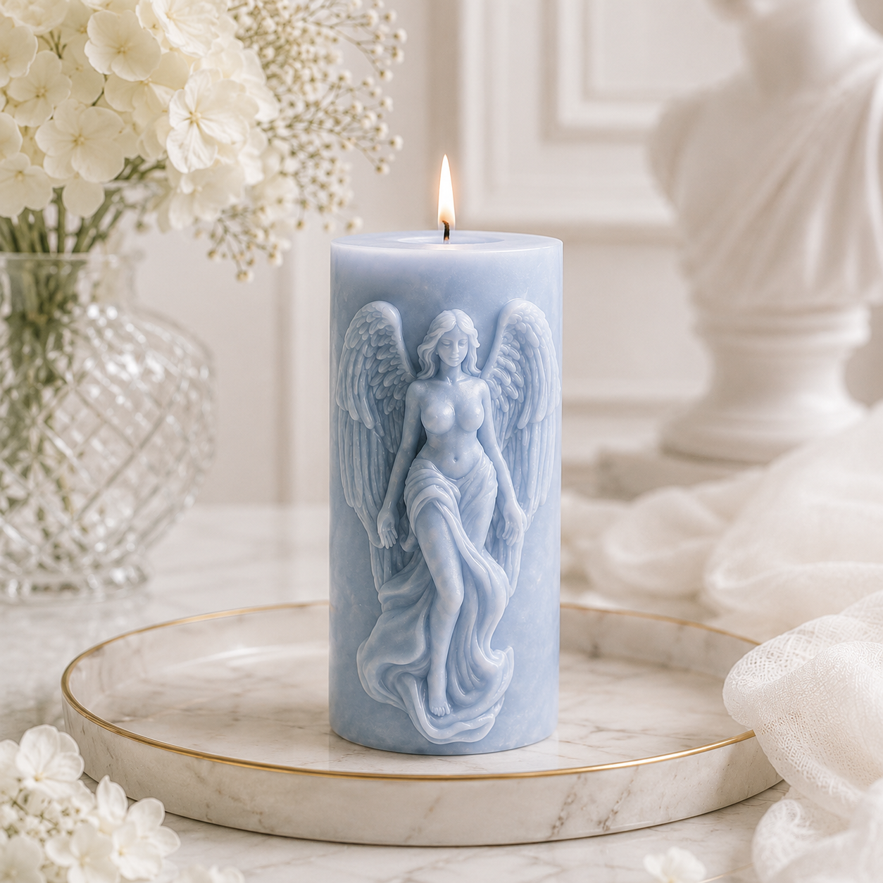 Serene Bloom Floral Luxury Soy Wax Candle