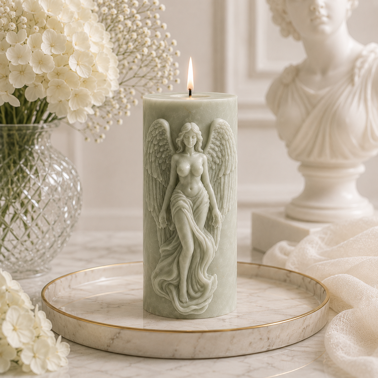 Serene Bloom Floral Luxury Soy Wax Candle