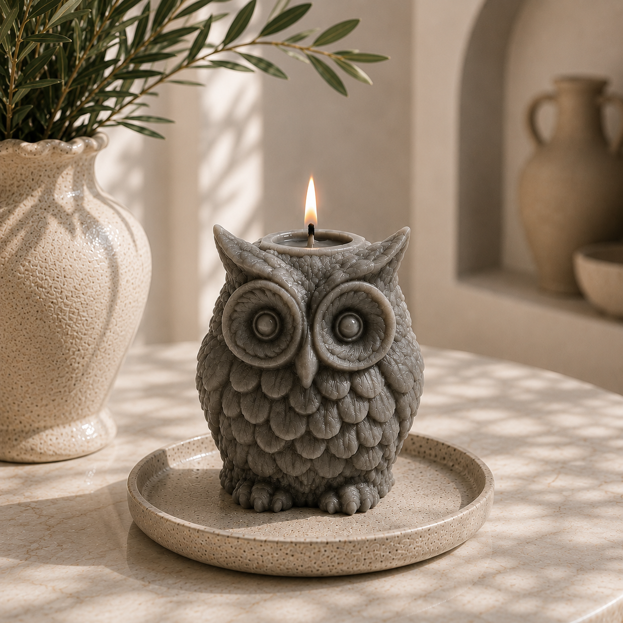 Whimsical Sculptural Decorative Soy Wax Candle