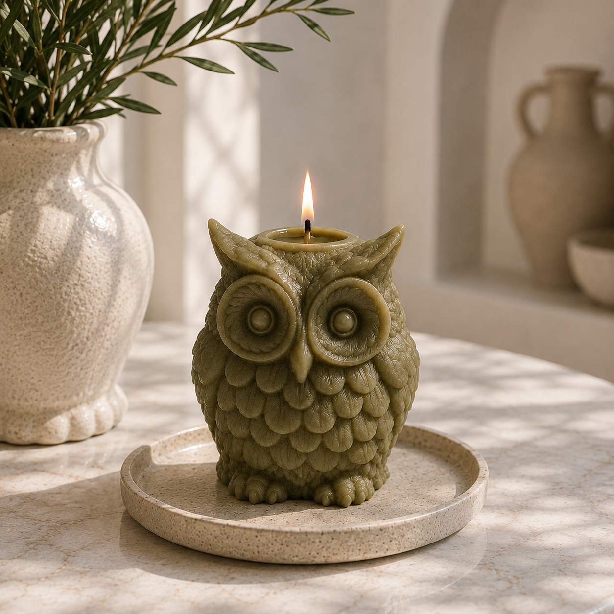 Whimsical Sculptural Decorative Soy Wax Candle