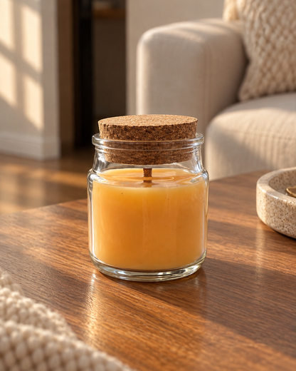 Amberwood — Natural Cork Jar Soy Wax Candle