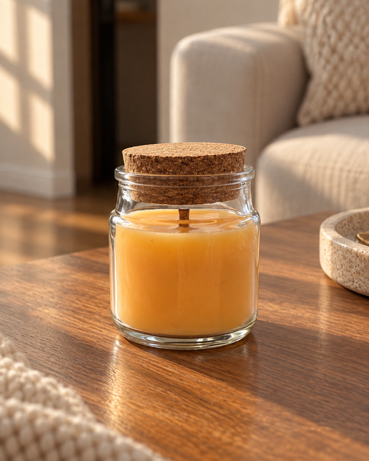 Amberwood — Natural Cork Jar Soy Wax Candle