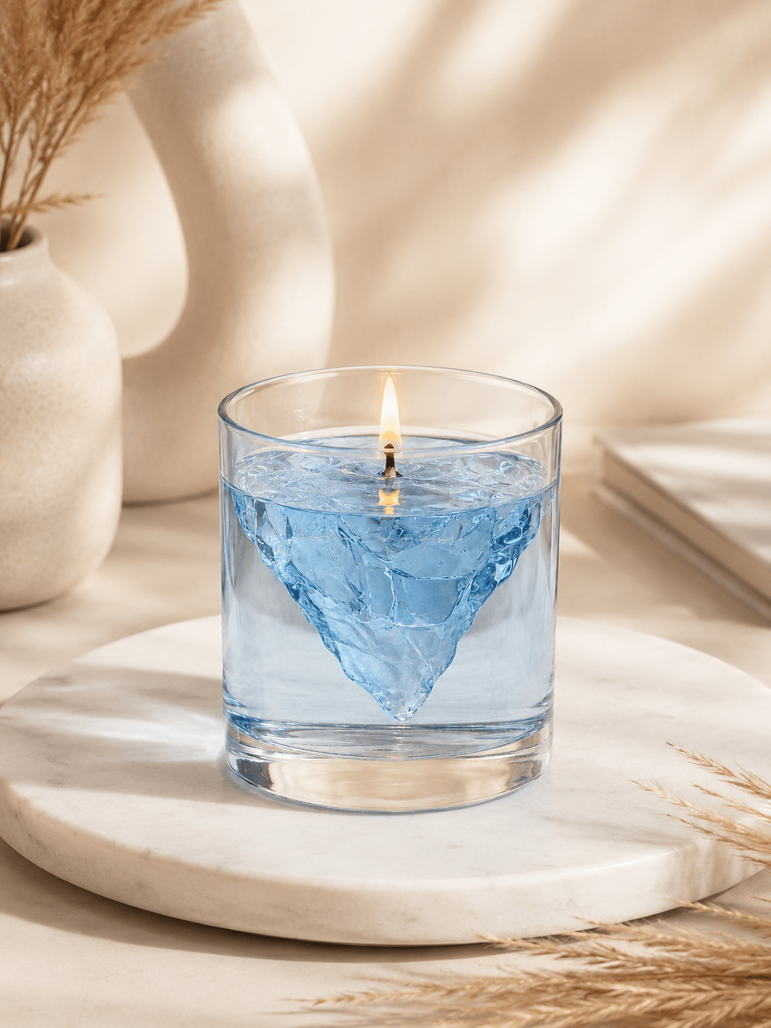 Arctic Glaze Luxury Decorative Jar Candle - Vyomas Decor
