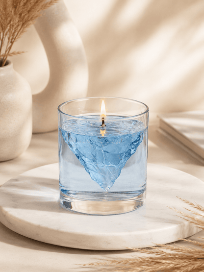 Arctic Glaze Luxury Decorative Jar Candle - Vyomas Decor
