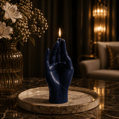 Grace Hand Sculptural Soy Wax Home Decor Candle - Vyomas Decor