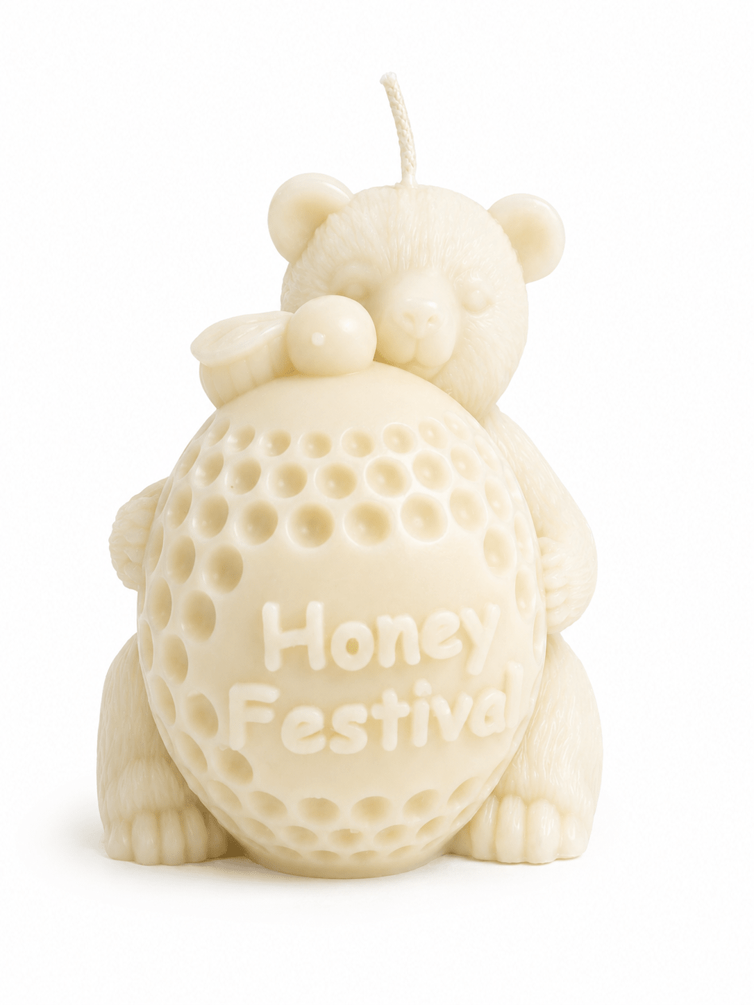 Honey Festival Bear Sculptural Soy Wax Candle - Vyomas Decor