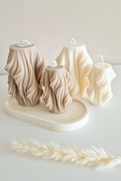 Ocean Swirl Wave Luxury Candle