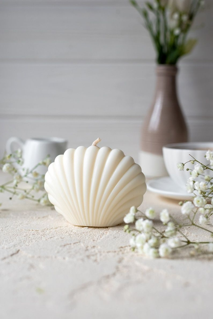 Calm Shell Coastal Decorative Soy Wax Candle