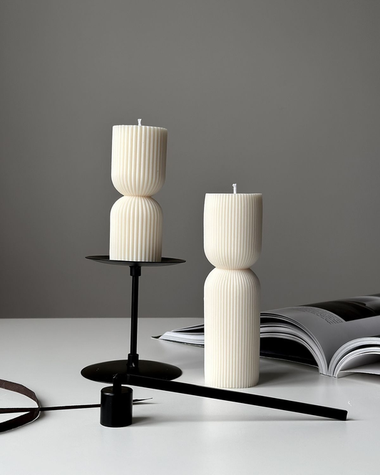 Hourglass Luxe Premium Soy Wax Pillar Candle