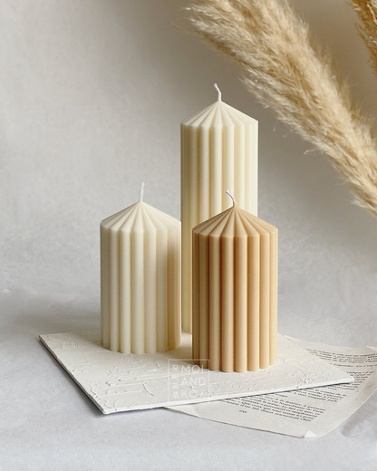 Sleek Alabaster Luxury Decorative Soy Wax Candle