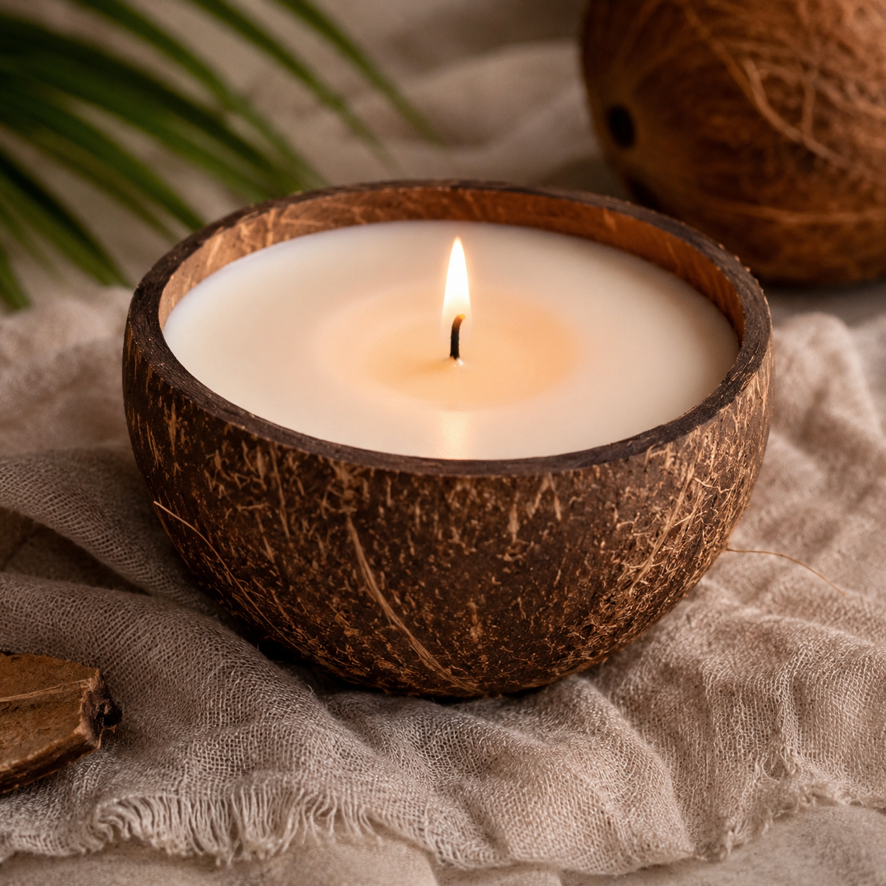Luxury Coconut Bliss candle by Vyomas Decor