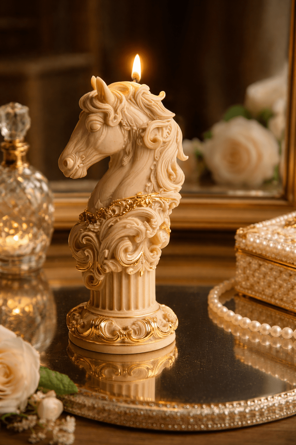 Pegasus Dream Luxury Sculptural Soy Wax Candle - Vyomas Decor