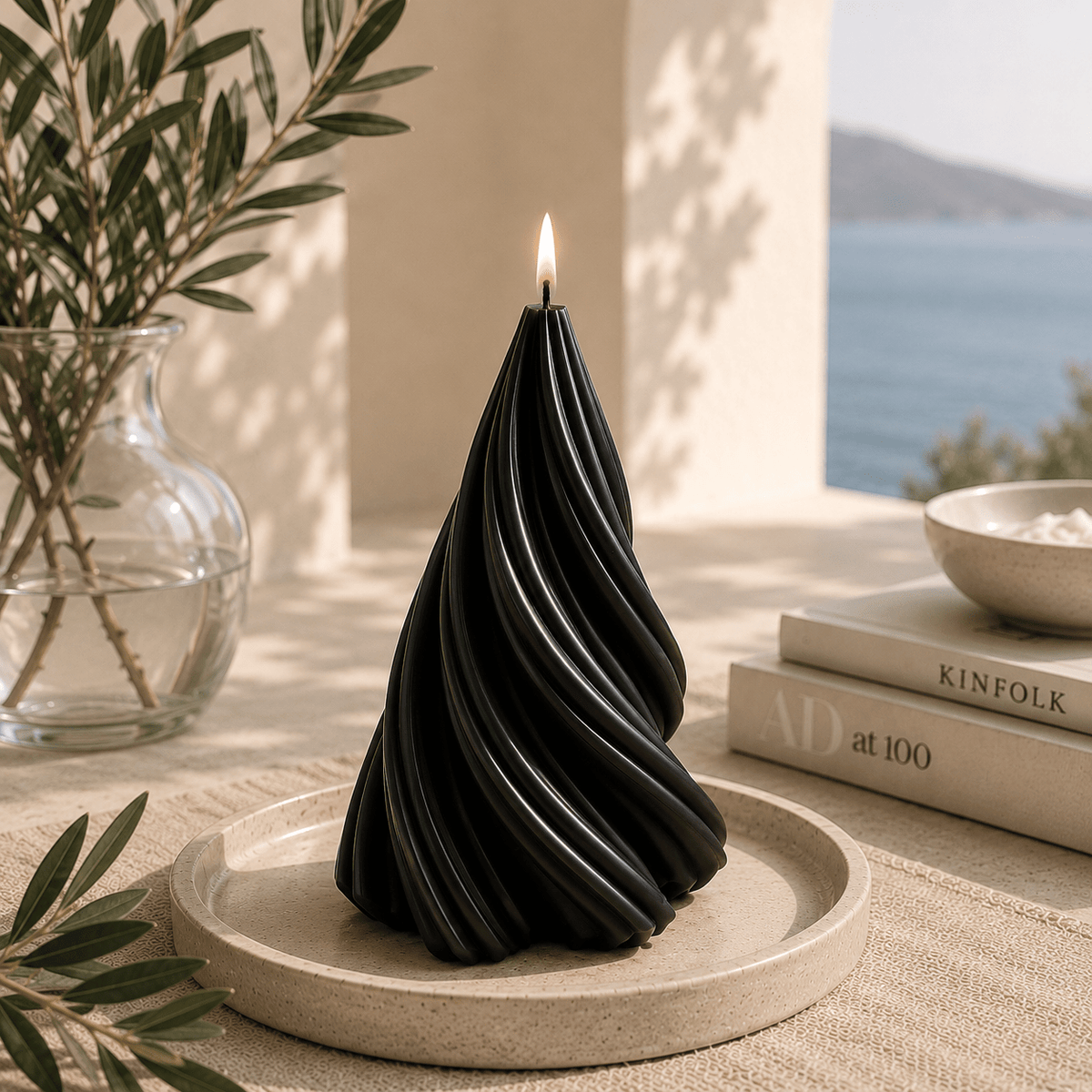 Winter Willow Premium Decorative Soy Wax Candle - Vyomas Decor