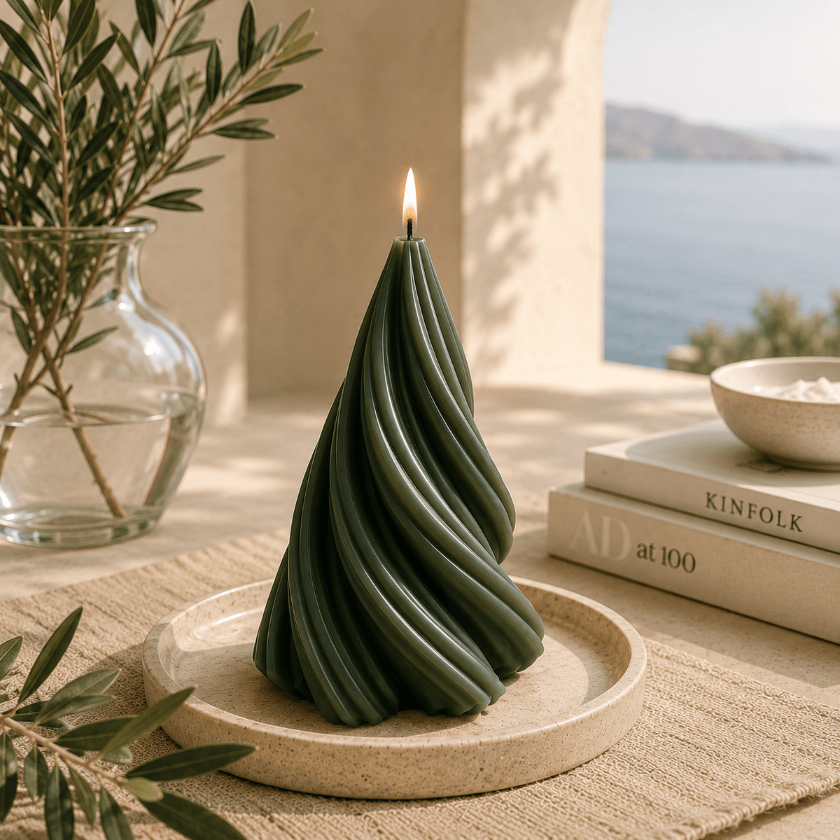 Winter Willow Premium Decorative Soy Wax Candle - Vyomas Decor