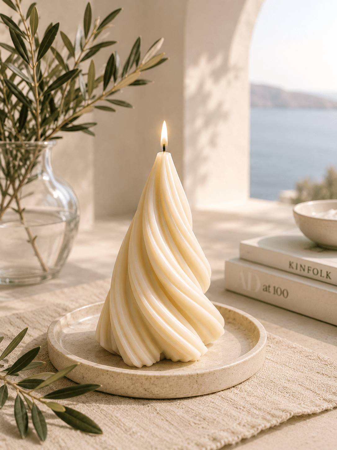 Winter Willow Premium Decorative Soy Wax Candle - Vyomas Decor